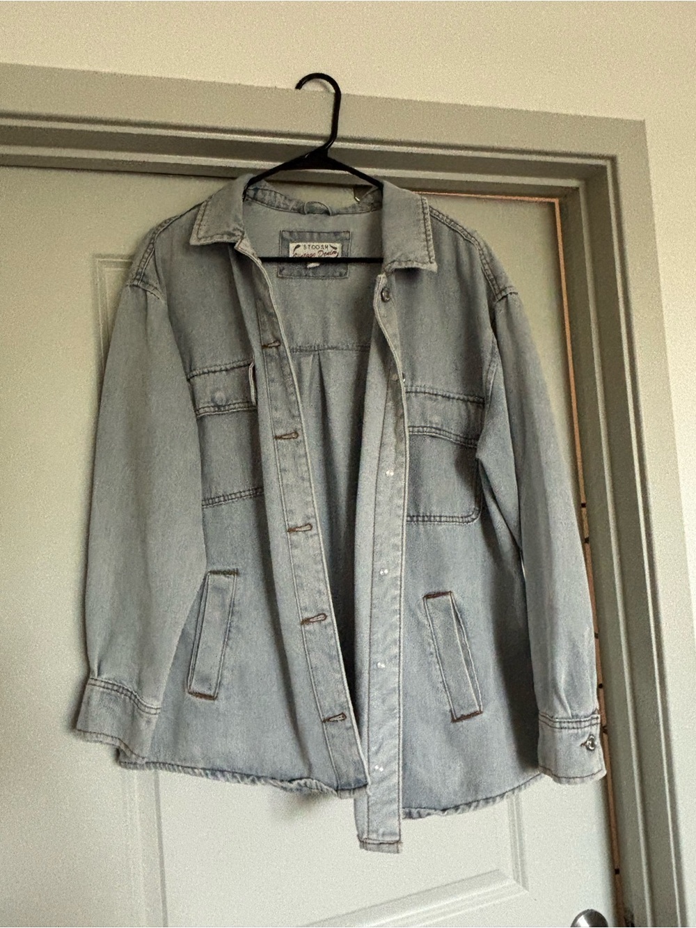 Stoosh Light Blue Denim Jacket with Pocket Details